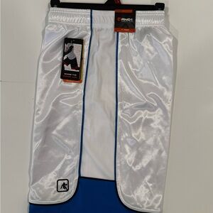 New AND1 Men’s White and Blue Athletic Shorts